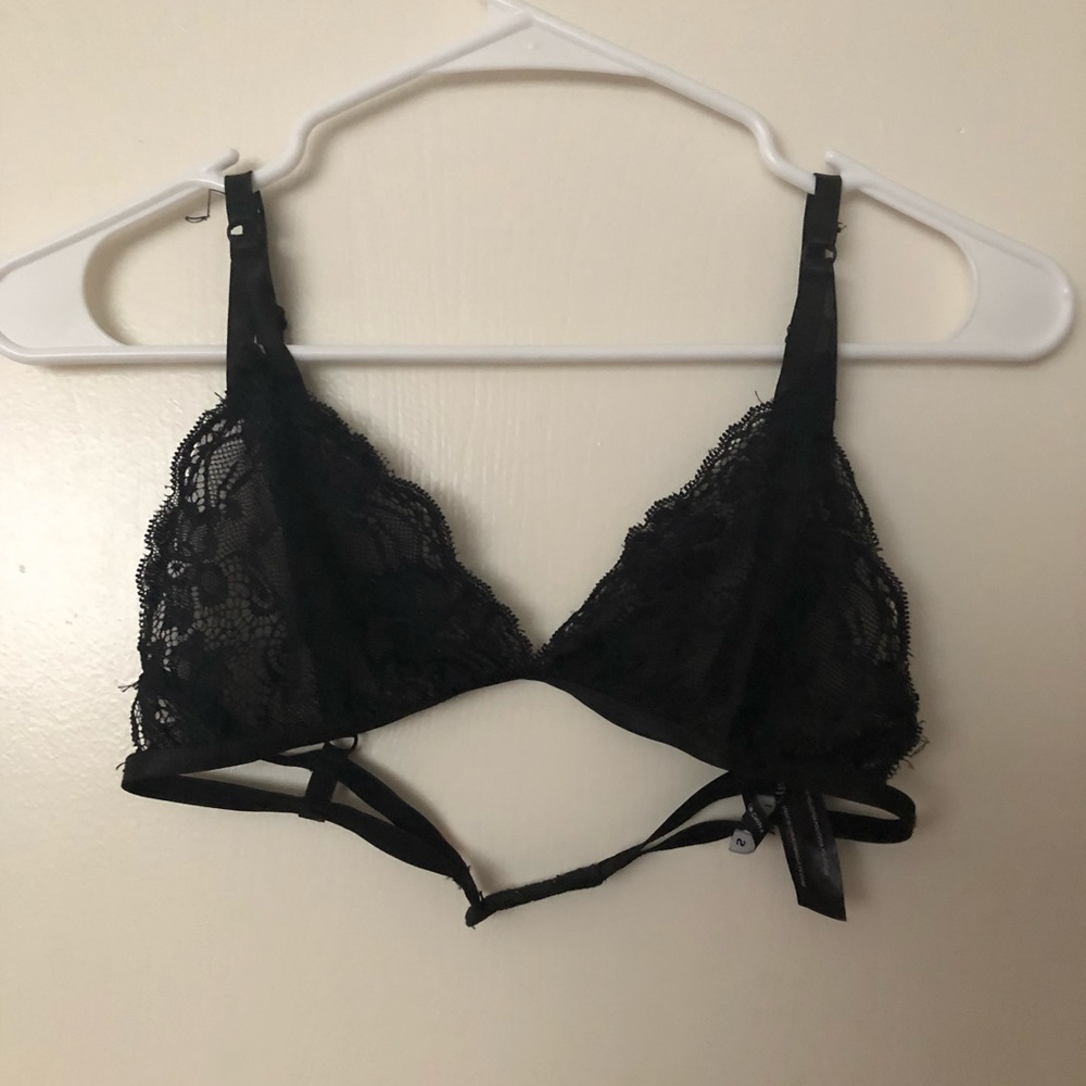 Nastygal black lace bralette